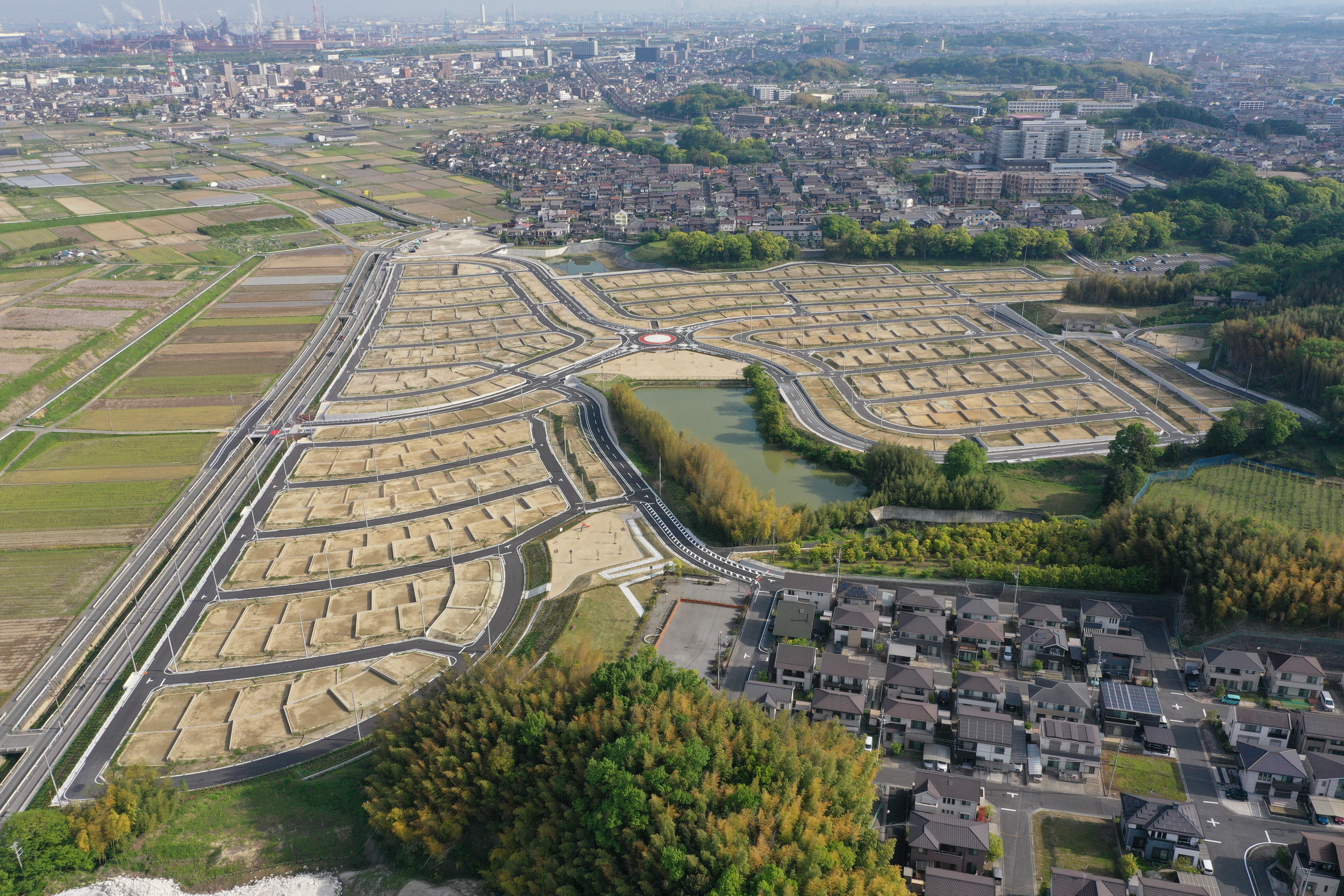 東海市サンヒルズ社山宅地造成