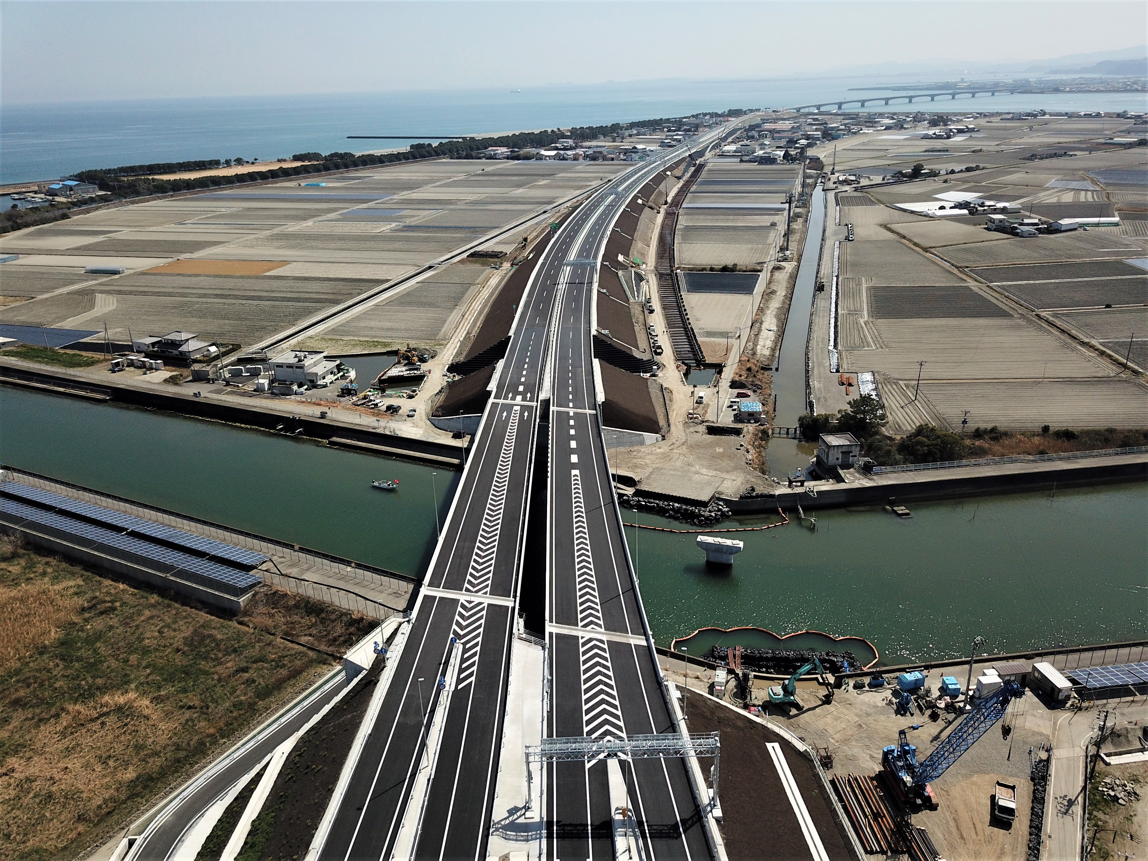 四国横断自動車道　旭野工事