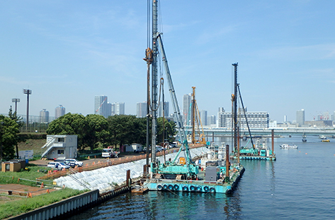 夢の島公園西地区護岸改修工事