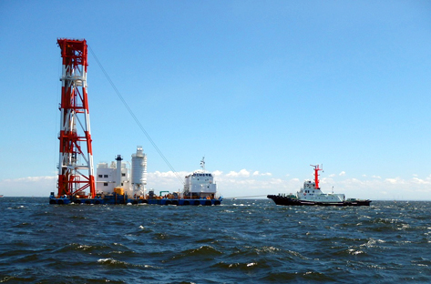 新海面Dブロック南側護岸地盤改良