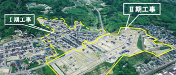 朝日町小向地区丘陵地土地区画整理事業