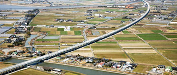 九州新幹線　松橋高架橋