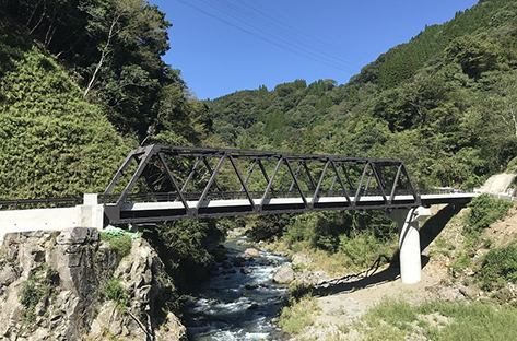 馬見原横断橋設置