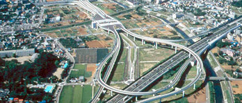 東名高速道路　横浜青葉インターチェンジ