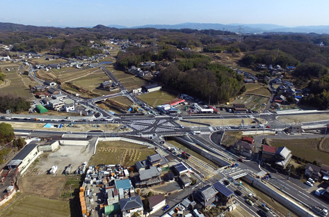 清滝生駒道路　高山大橋交差点改良工事