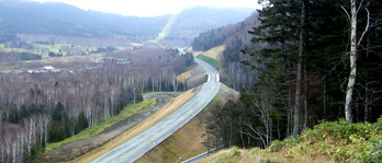 北海道横断自動車道　トマム東工事