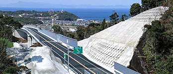 第二阪和国道　望海坂地区改良工事
