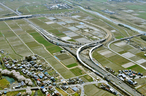 名神高速道路　養老ジャンクション